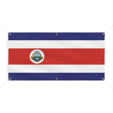 Drapeau costa rica en polyester résistant aux intempéries