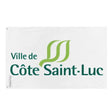 Drapeau côte-saint-luc polyester résistant œillets à gauche