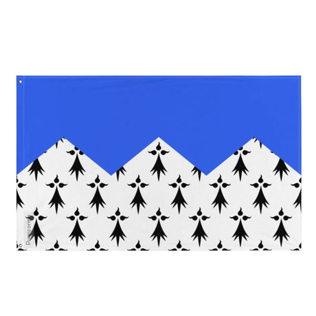 Drapeau Côtes-d'Armor en plusieurs tailles 100 % polyester Imprimer avec Double ourlet - Pixelforma 