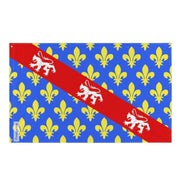 Drapeau creuse polyester résistant avec œillets à gauche