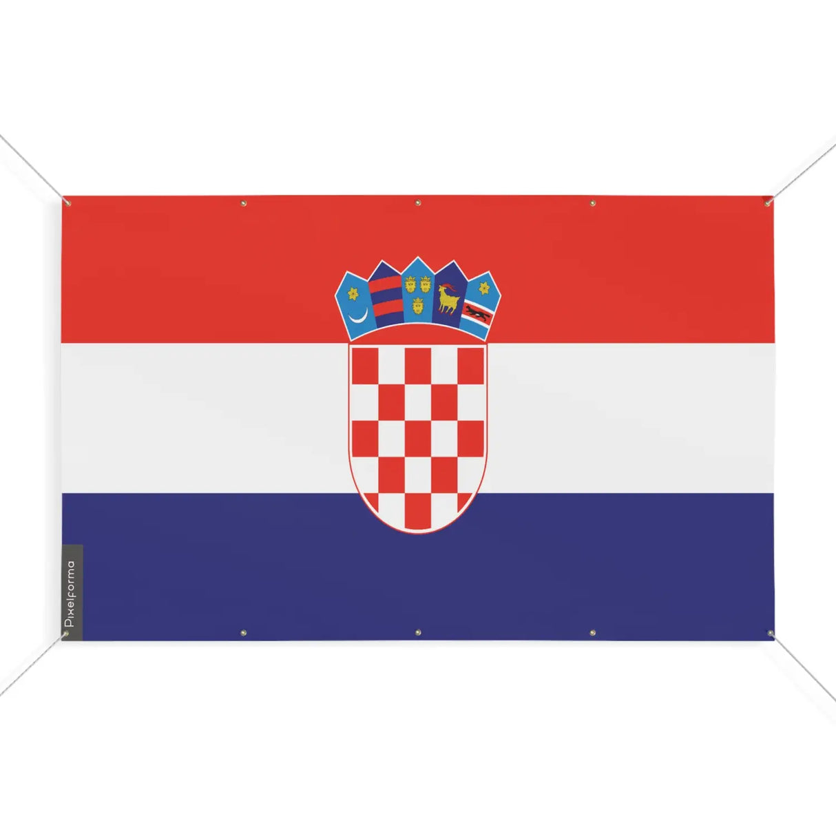 Drapeau croatie 10 oeillets en plusieurs tailles (s) - pixelforma