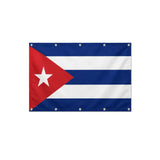 Drapeau de Cuba format S en polyester avec dix œillets