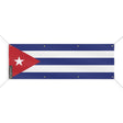 Drapeau cuba polyester résistant usage extérieur 8 œillets
