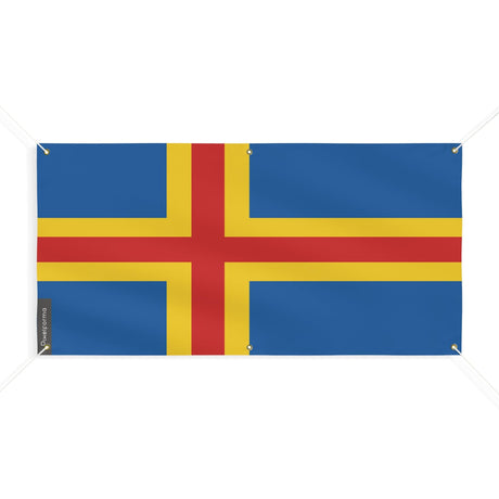 Drapeau d'Åland 6 Oeillets en plusieurs tailles - Pixelforma