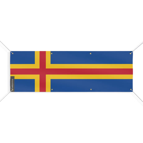 Drapeau d'Åland 8 Oeillets en plusieurs tailles - Pixelforma 