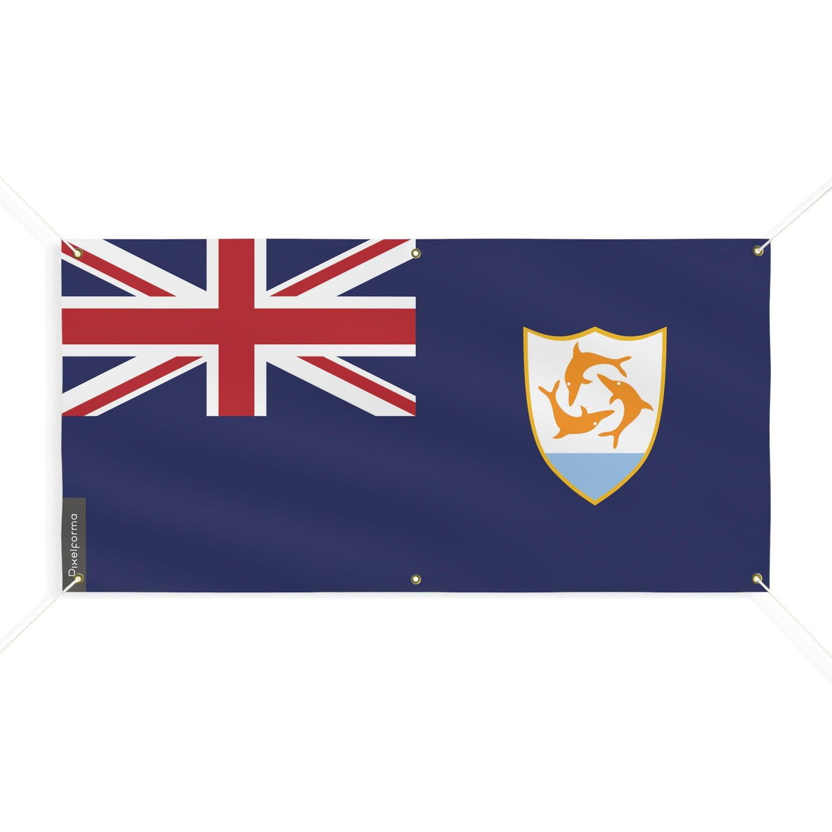 Drapeau d'Anguilla 6 Oeillets en plusieurs tailles - Pixelforma