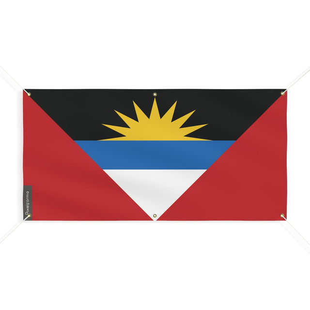 Drapeau d'Antigua-et-Barbuda 6 Oeillets en plusieurs tailles - Pixelforma