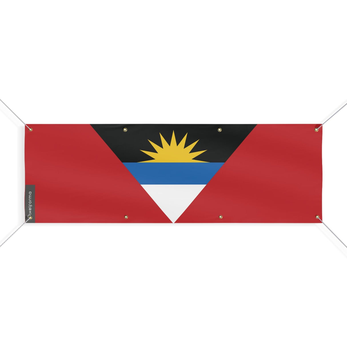 Drapeau d'Antigua-et-Barbuda 8 Oeillets en plusieurs tailles - Pixelforma 