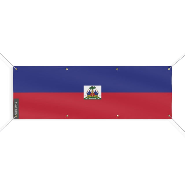 Drapeau d'Haïti 8 Oeillets en plusieurs tailles - Pixelforma 