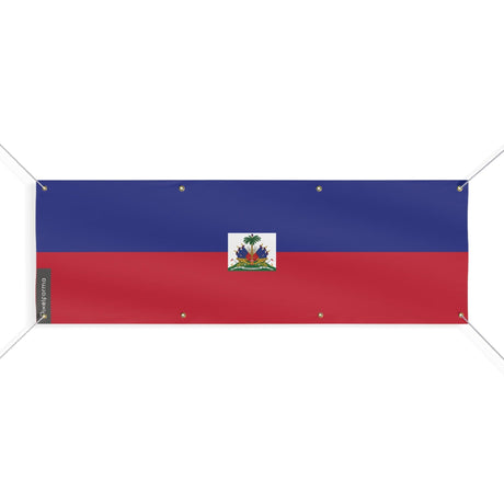 Drapeau d'Haïti 8 Oeillets en plusieurs tailles - Pixelforma