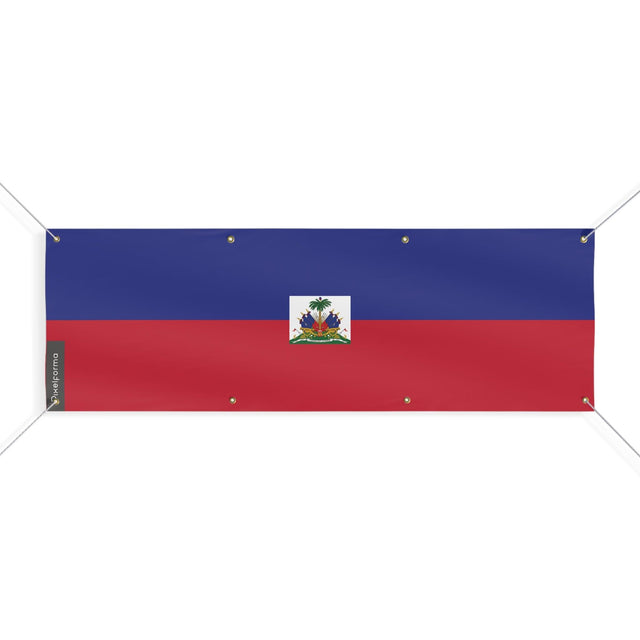 Drapeau d'Haïti 8 Oeillets en plusieurs tailles - Pixelforma