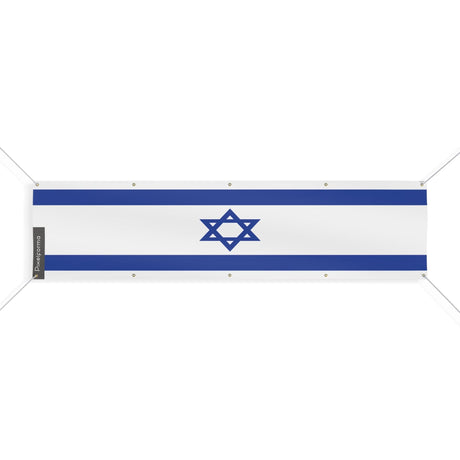 Drapeau d'Israël 10 Oeillets en plusieurs tailles - Pixelforma