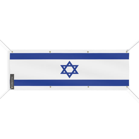 Drapeau d'Israël 8 Oeillets en plusieurs tailles - Pixelforma 