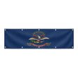 Drapeau du Dakota du Nord grand format XL en polyester avec dix œillets