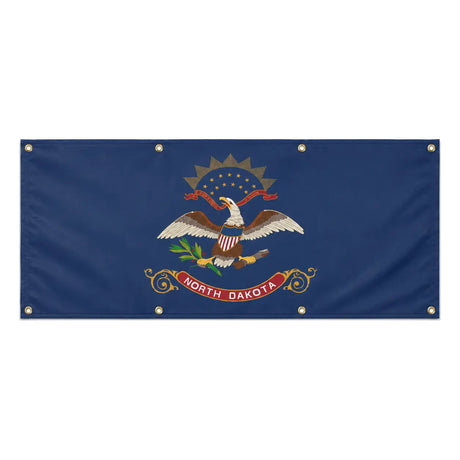 Drapeau dakota du nord polyester résistant aux intempéries