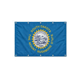 Drapeau du Dakota du Sud format S en polyester avec dix œillets