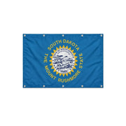 Drapeau du Dakota du Sud format S en polyester avec dix œillets