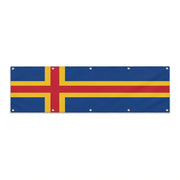 Drapeau d'Åland grand format XL en polyester avec dix œillets