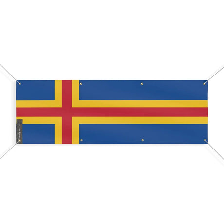 Drapeau d’åland 8 oeillets en plusieurs tailles (l) - pixelforma