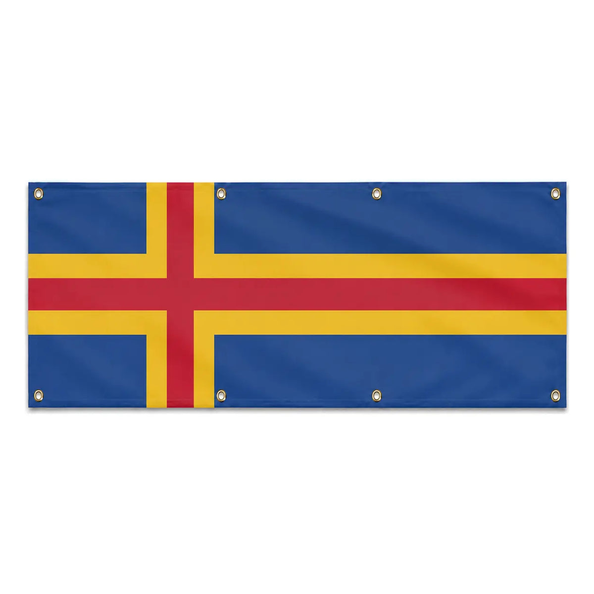 Drapeau åland polyester résistant aux intempéries 8 œillets