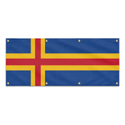 Drapeau åland polyester résistant aux intempéries 8 œillets