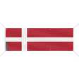 Drapeau danemark polyester résistant avec 8 œillets