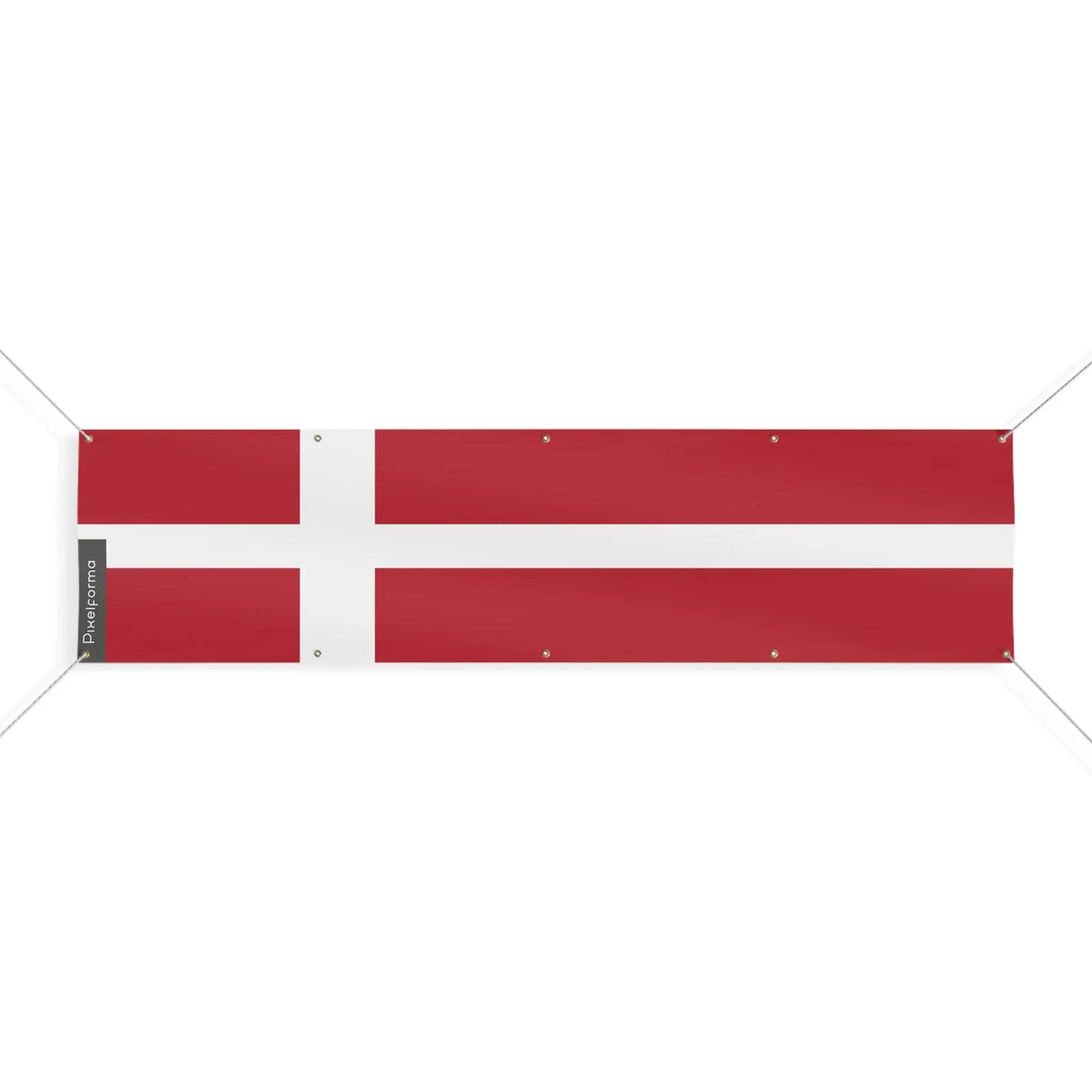 Drapeau danemark polyester résistant pour usage extérieur