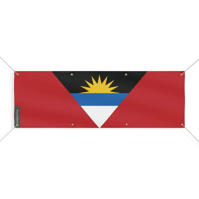 Drapeau d'Antigua-et-Barbuda 8 Oeillets en Plusieurs Tailles (L) - Pixelforma 