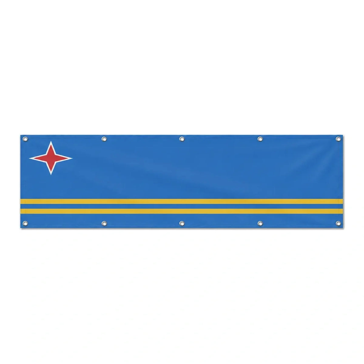 Drapeau d'Aruba grand format XL en polyester avec dix œillets