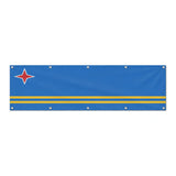 Drapeau d'Aruba grand format XL en polyester avec dix œillets
