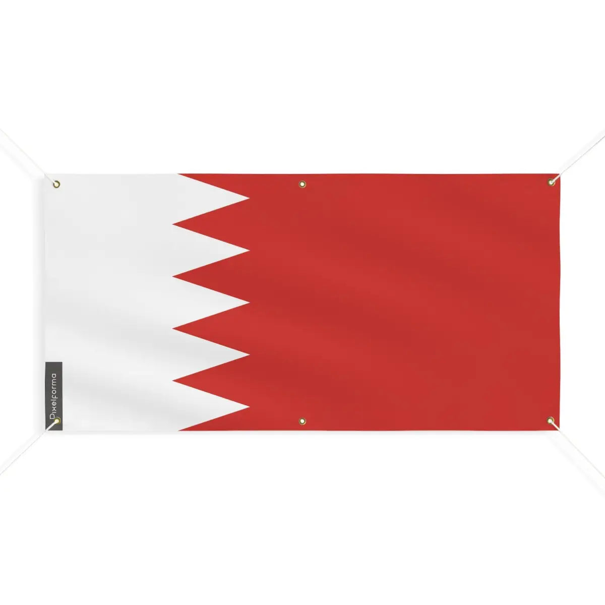 Drapeau de Bahreïn 6 Oeillets en Plusieurs Tailles (M) - Pixelforma 