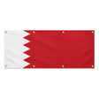 Drapeau bahreïn polyester résistant 8 œillets usage extérieur