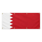 Drapeau bahreïn polyester résistant 8 œillets usage extérieur