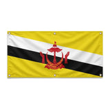Drapeau brunei en polyester résistant aux intempéries