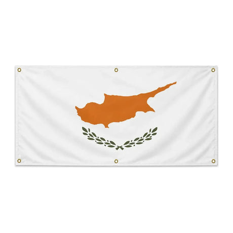 Drapeau chypre polyester résistant aux intempéries