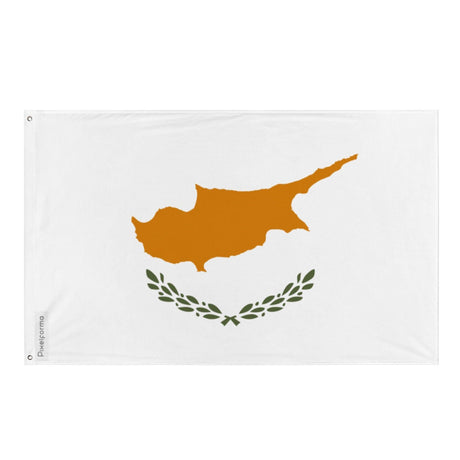 Drapeau de Chypre en plusieurs tailles 100 % polyester Imprimer avec Double ourlet - Pixelforma 