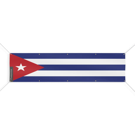 Drapeau de Cuba 10 Oeillets en plusieurs tailles - Pixelforma 