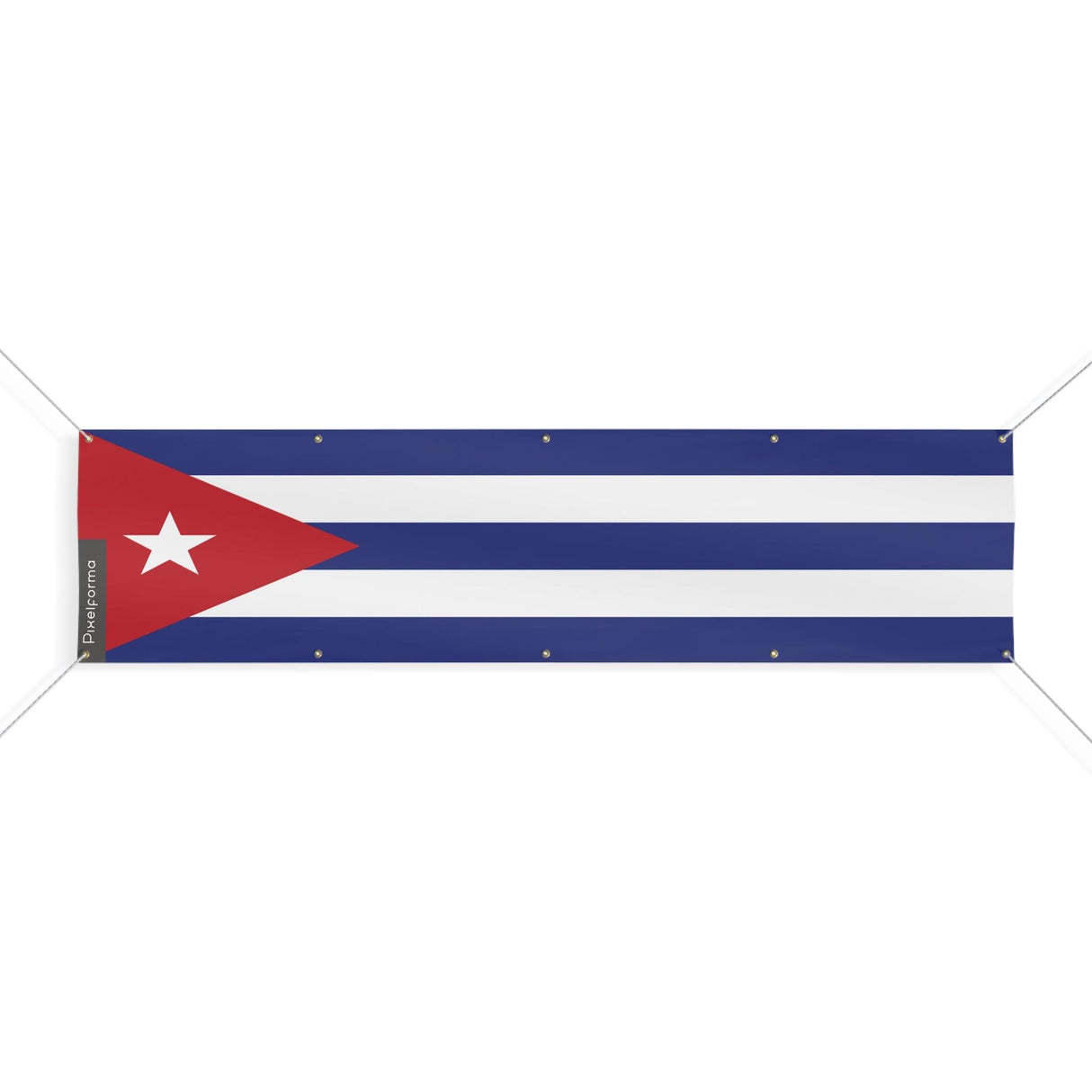 Drapeau de Cuba 10 Oeillets en plusieurs tailles - Pixelforma