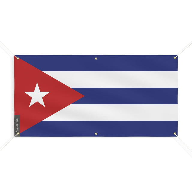 Drapeau de Cuba 6 Oeillets en plusieurs tailles - Pixelforma