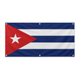 Drapeau cuba en polyester résistant avec œillets robustes