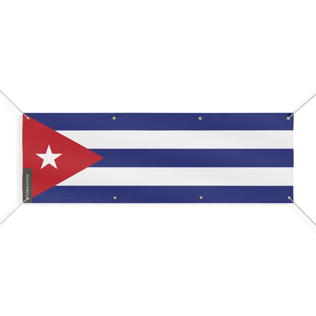 Drapeau de Cuba 8 Oeillets en plusieurs tailles - Pixelforma 