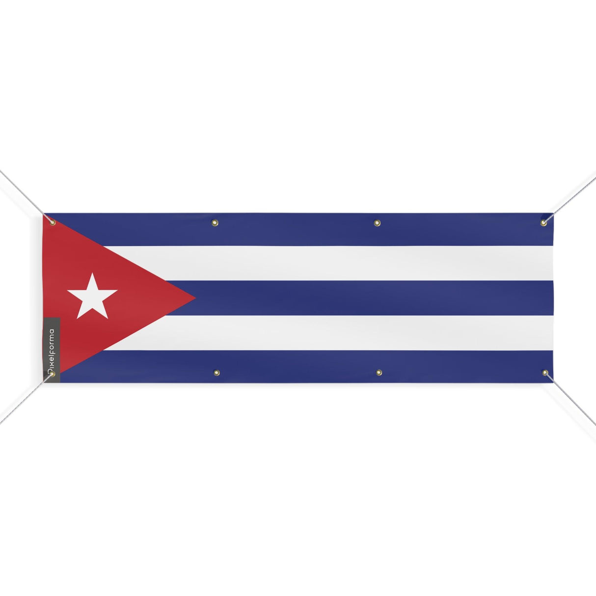 Drapeau de Cuba 8 Oeillets en plusieurs tailles - Pixelforma