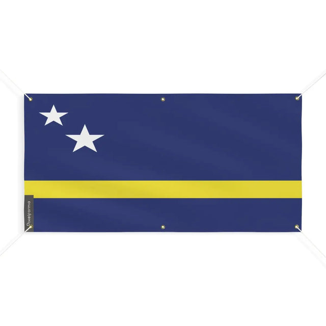 Drapeau de Curaçao 6 Oeillets en Plusieurs Tailles (M) - Pixelforma 