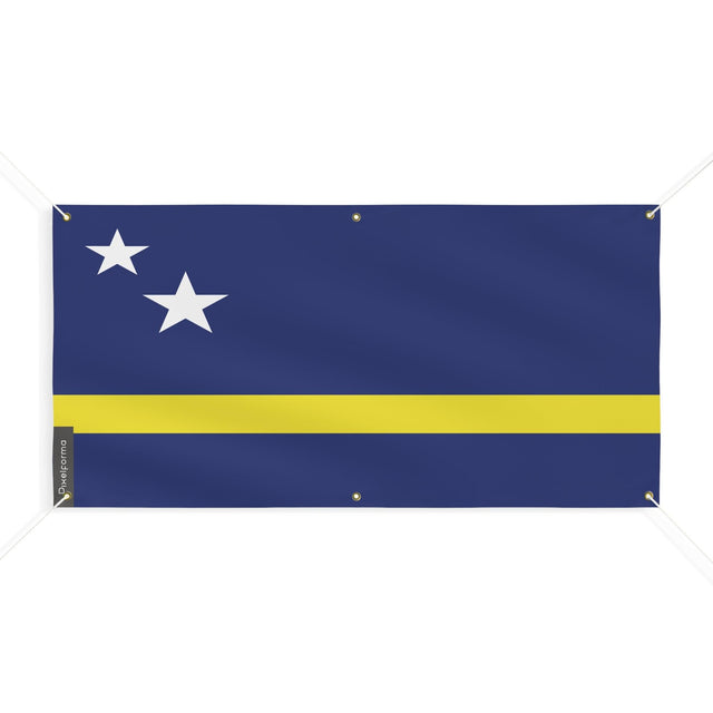 Drapeau de Curaçao 6 Oeillets en plusieurs tailles - Pixelforma 