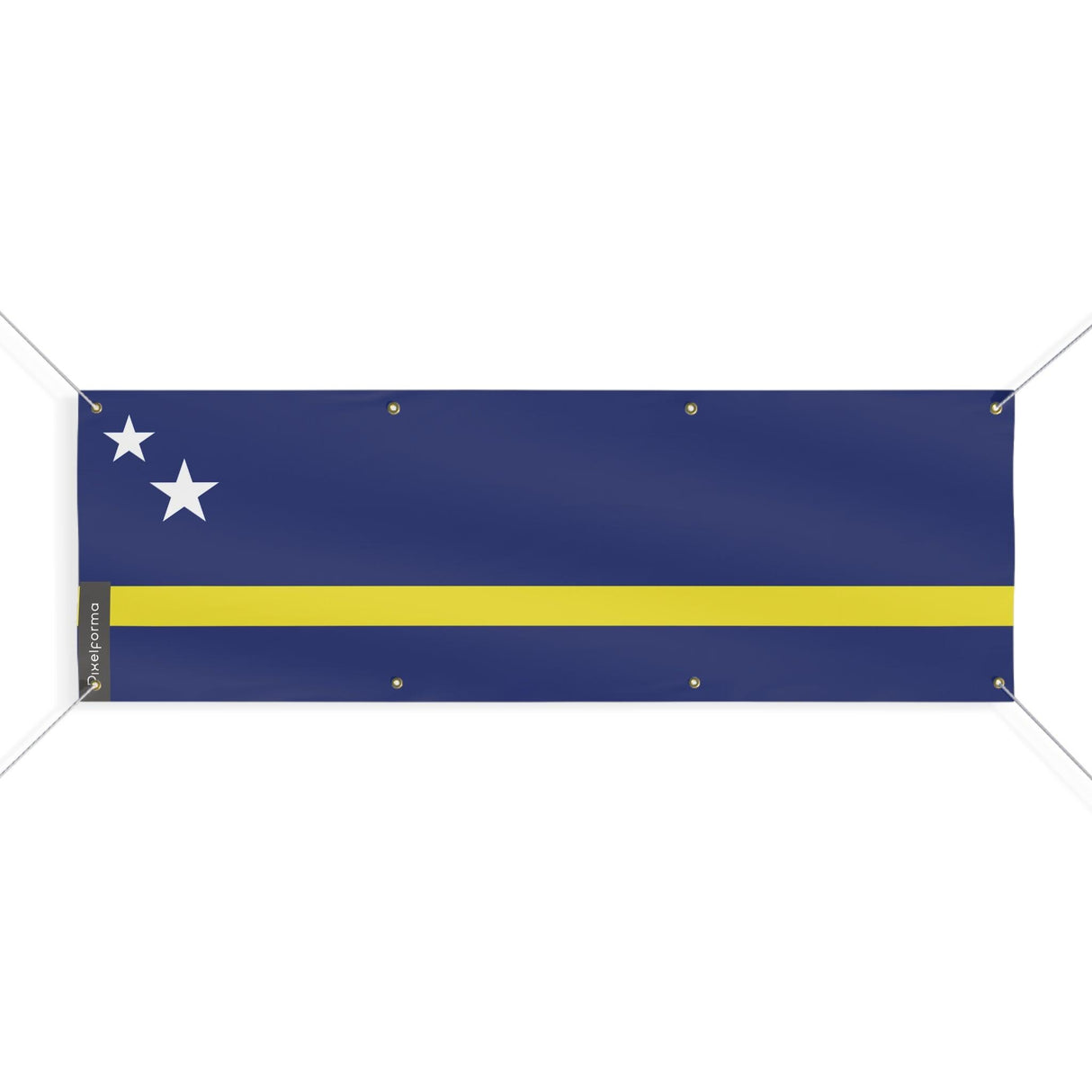 Drapeau de Curaçao 8 Oeillets en plusieurs tailles - Pixelforma 