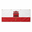 Drapeau gibraltar polyester résistant 8 œillets extérieur