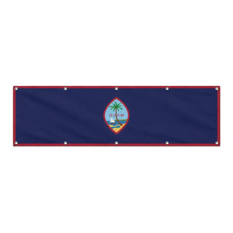 Drapeau de Guam grand format XL en polyester avec dix œillets
