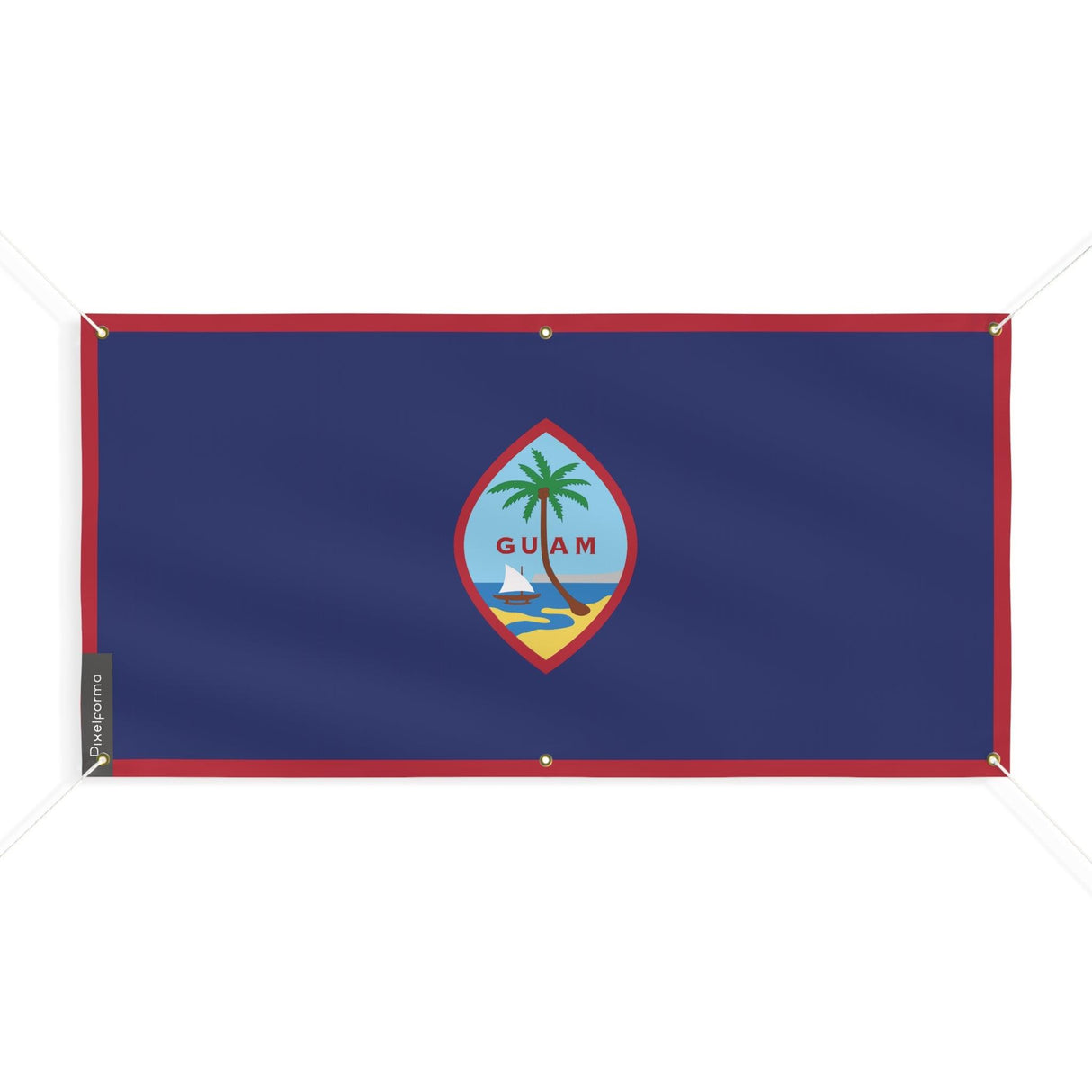 Drapeau de Guam 6 Oeillets en plusieurs tailles - Pixelforma 