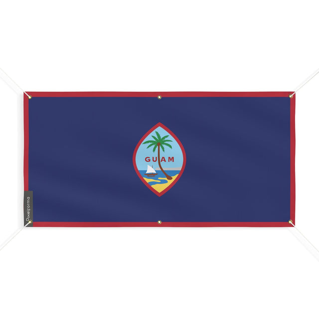 Drapeau de Guam 6 Oeillets en plusieurs tailles - Pixelforma 