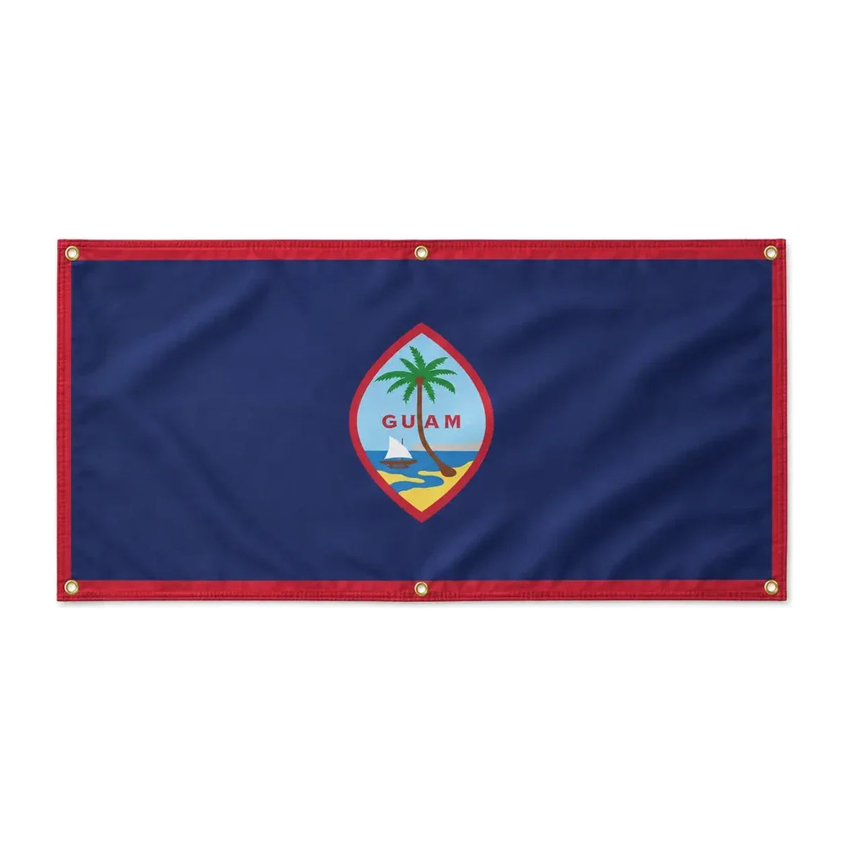 Drapeau guam polyester résistant usage extérieur durable